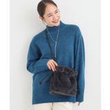 チャコールグレー(014) | フェイクファー巾着ショルダーバッグ | SHOO・LA・RUE