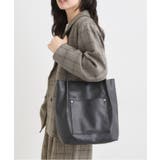 つや合皮つまみハンドルトートバッグ | SHOO・LA・RUE | 詳細画像1 