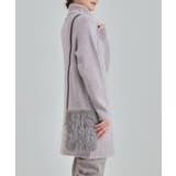 グレー(012) | ラメ入りファーが目を惹く ミニショルダーバッグ | SHOO・LA・RUE