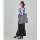 ラメ格子柄スクエアトートバッグ | SHOO・LA・RUE | 詳細画像2 