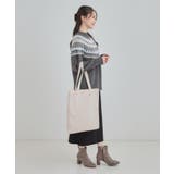 ラメ格子柄スクエアトートバッグ | SHOO・LA・RUE | 詳細画像6 