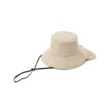 【撥水／UVカット】シェード付きポケッタブルハット【あご紐つき／サイズ調整】 | SHOO・LA・RUE | 詳細画像1 