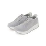 グレー(012) | 【シュっと履ける】キラキラニットスニーカー | SHOO・LA・RUE