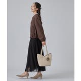 フェイクファーポンポン付きカッティングトートバッグ | SHOO・LA・RUE | 詳細画像2