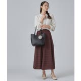 フェイクファーポンポン付きカッティングトートバッグ | SHOO・LA・RUE | 詳細画像4