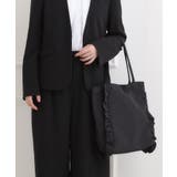 ブラック(019) | 【セレモニー】フリルトートバッグ | SHOO・LA・RUE