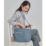 ブルー(092) | 【8ポケット】フロント切り替えショルダーバッグ | SHOO・LA・RUE