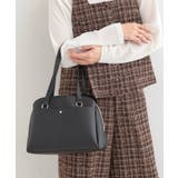 ブラック(019) | 【軽量/2WAY】ロングハンドル ラウンドトートバッグ | SHOO・LA・RUE