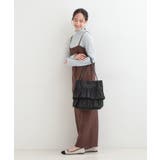 【撥水】つまみハンドルフリルトートバッグ | SHOO・LA・RUE | 詳細画像2 