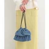 ブルー(093) | デニム巾着ショルダーバッグ | SHOO・LA・RUE