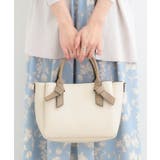 アイボリー(504) | ハンドルリボンデザイントートバッグ | SHOO・LA・RUE