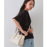 【軽量/2WAY/通勤対応】フロントベルトデザインミドルトートバッグ | OPAQUE.CLIP | 詳細画像1