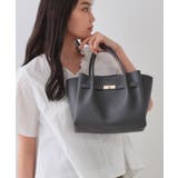 【軽量/2WAY/通勤対応】フロントベルトデザインミドルトートバッグ | OPAQUE.CLIP | 詳細画像3