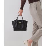 【軽量/2WAY/通勤対応】フロントベルトデザインミドルトートバッグ | OPAQUE.CLIP | 詳細画像5