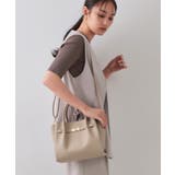 【軽量/2WAY/通勤対応】フロントベルトデザインミドルトートバッグ | OPAQUE.CLIP | 詳細画像13