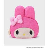 ピンク(073) | 【マイメロディ】フェイス型キラキラシェルポーチ | OPAQUE.CLIP