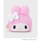 ライトピンク(870) | 【マイメロディ】フェイス型キラキラシェルポーチ | OPAQUE.CLIP