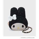 ブラック(019) | 【マイメロディ】フェイス型2WAYキラキラミニショルダー | OPAQUE.CLIP