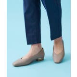 【抗菌防臭加工/生活防水】メタルパーツVフラットパンプス | OPAQUE.CLIP | 詳細画像1 