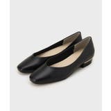 【抗菌防臭加工/生活防水】メタルパーツVフラットパンプス | OPAQUE.CLIP | 詳細画像5 