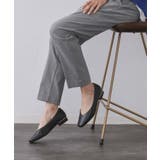 ブラック(019) | 【抗菌防臭加工/生活防水】メタルパーツVフラットパンプス | OPAQUE.CLIP