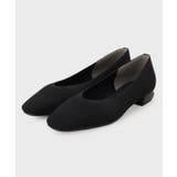 ブラック(019) | 【抗菌防臭加工】ニットフラットパンプス | OPAQUE.CLIP