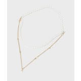 【マルチWAY】ネックレスにもなるパール調チェーンベルト | OPAQUE.CLIP | 詳細画像2 