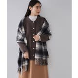 オンブレチェック大判ストール | OPAQUE.CLIP | 詳細画像6