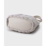 【A4サイズ対応／マチ付き】ストライプフェイクファートートバッグ | OPAQUE.CLIP | 詳細画像25 