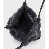 【A4サイズ対応／マチ付き】ストライプフェイクファートートバッグ | OPAQUE.CLIP | 詳細画像27 