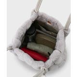 【A4サイズ対応／マチ付き】ストライプフェイクファートートバッグ | OPAQUE.CLIP | 詳細画像33 