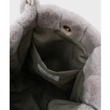 【A4サイズ対応／マチ付き】ストライプフェイクファートートバッグ | OPAQUE.CLIP | 詳細画像34 