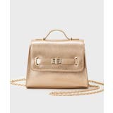 シャイニー合皮スクエアデザインチェーンミニショルダーバッグ | OPAQUE.CLIP | 詳細画像9 