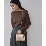 ピンクゴールド(005) | シャイニー合皮スクエアデザインチェーンミニショルダーバッグ | OPAQUE.CLIP