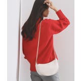 【2WAY】オイル調合皮チェーンハンドルムーンミドルバッグ | OPAQUE.CLIP | 詳細画像1