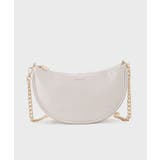 【2WAY】オイル調合皮チェーンハンドルムーンミドルバッグ | OPAQUE.CLIP | 詳細画像7