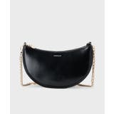 【2WAY】オイル調合皮チェーンハンドルムーンミドルバッグ | OPAQUE.CLIP | 詳細画像8