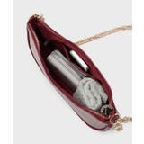 【2WAY】オイル調合皮チェーンハンドルムーンミドルバッグ | OPAQUE.CLIP | 詳細画像16