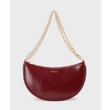 【2WAY】オイル調合皮チェーンハンドルムーンミドルバッグ | OPAQUE.CLIP | 詳細画像18