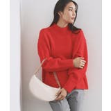 アイボリー(004) | 【2WAY】オイル調合皮チェーンハンドルムーンミドルバッグ | OPAQUE.CLIP