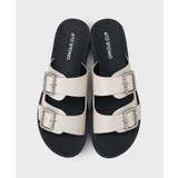 ビジューバックルダブルベルトサンダル | OPAQUE.CLIP | 詳細画像5 