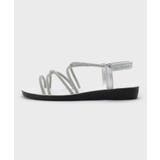 ラインストーンストラップサンダル | OPAQUE.CLIP | 詳細画像3 