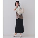 雑材合皮コンビマチ付きトートバッグ | OPAQUE.CLIP | 詳細画像6