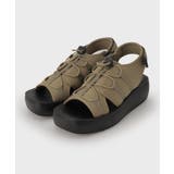 モカブラウン(042) | ボリュームソールスポーティサンダル | OPAQUE.CLIP