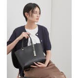 【2WAY／3層仕様／通勤対応】名品バイカラーミドルトートバッグ | OPAQUE.CLIP | 詳細画像1 
