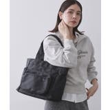 フロントポケット3層デザインBIGトートバッグ【マルチポケット】 | OPAQUE.CLIP | 詳細画像3 