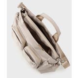 フロントWポケット3層デザインミドルトートバッグ【2WAY／マルチポケット】 | OPAQUE.CLIP | 詳細画像17 