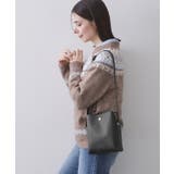 ブラック(019) | シュリンク合皮3層ミニショルダーバッグ【軽量／長さ調整可能】 | OPAQUE.CLIP