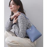 ブルー(091) | シュリンク合皮3層ミニショルダーバッグ【軽量／長さ調整可能】 | OPAQUE.CLIP