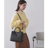 シュリンク合皮ワイドマチ付きミドルサイズトートバッグ | OPAQUE.CLIP | 詳細画像1